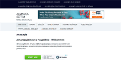 Desktop Screenshot of almancaegitim.net